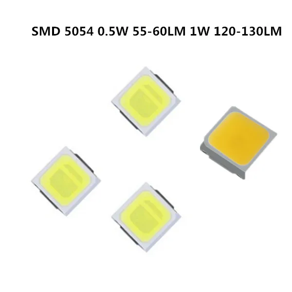 105 шт.-1050 шт.> SMD СВЕТОДИОДНЫЙ 5054 чипы 0,5 Вт 60лм 1 Вт 3 в 6 в светильник с бусинами белый 1 Вт 120лм поверхностное крепление PCB светодиодный светильник с излучающими диодными лампами