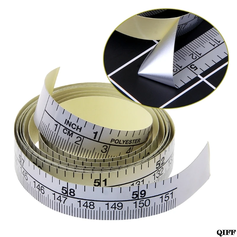 151 см самоклеящаяся метрическая измерительная лента виниловая линейка для