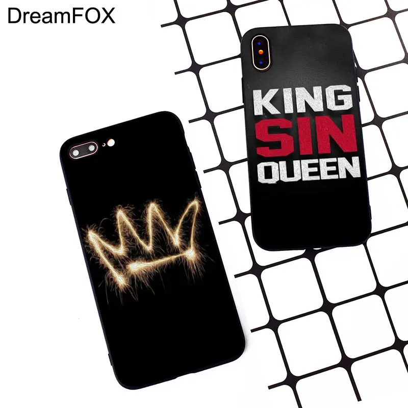 M244 King's Yellow Crown Black Silicone Case Cover For Apple iPhone 11 Pro XR XS Max X 8 7 6 6S Plus 5 5S 5G SE |
