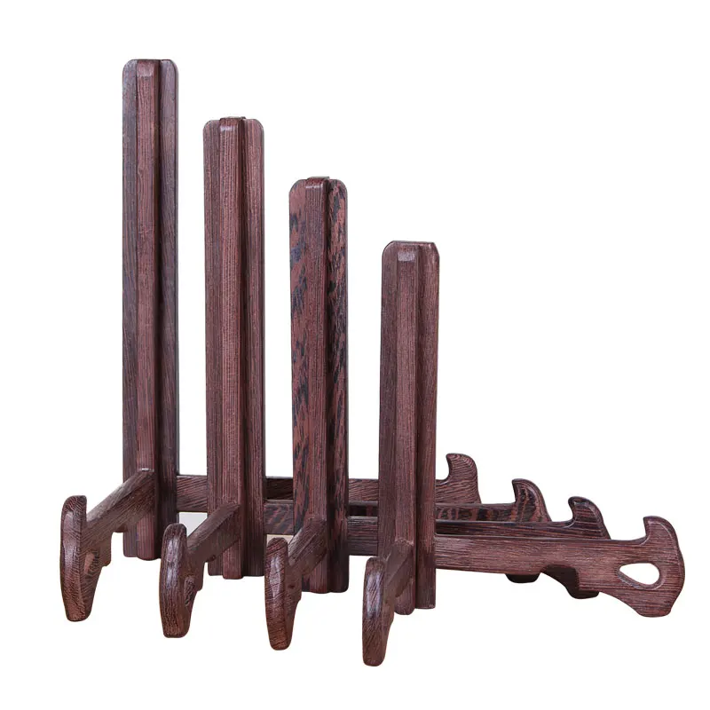 

crpss shape wenge plate holder solid wood tray tea cake shelf Puer tea rack bracket Tea accessories display rack