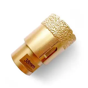 SHDIATOOL 1 шт. 38 мм вакуумная пайка алмазное сверление коронка гранитное Мраморное Отверстие пила M14 резьбовое сверло фарфоровая алмазная корона