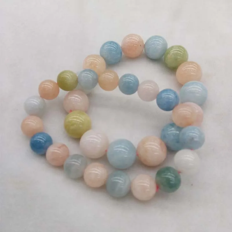 Оригинальный браслет Beryls No Dye Morganite для женщин и мужчин из натурального камня