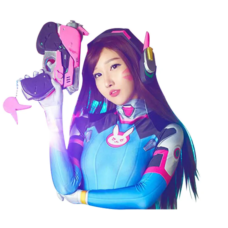 HSIU Новинка Высокое качество D. Va косплей парик O W 0verwatch игра cowtume play парики Хэллоуин костюмы волосы