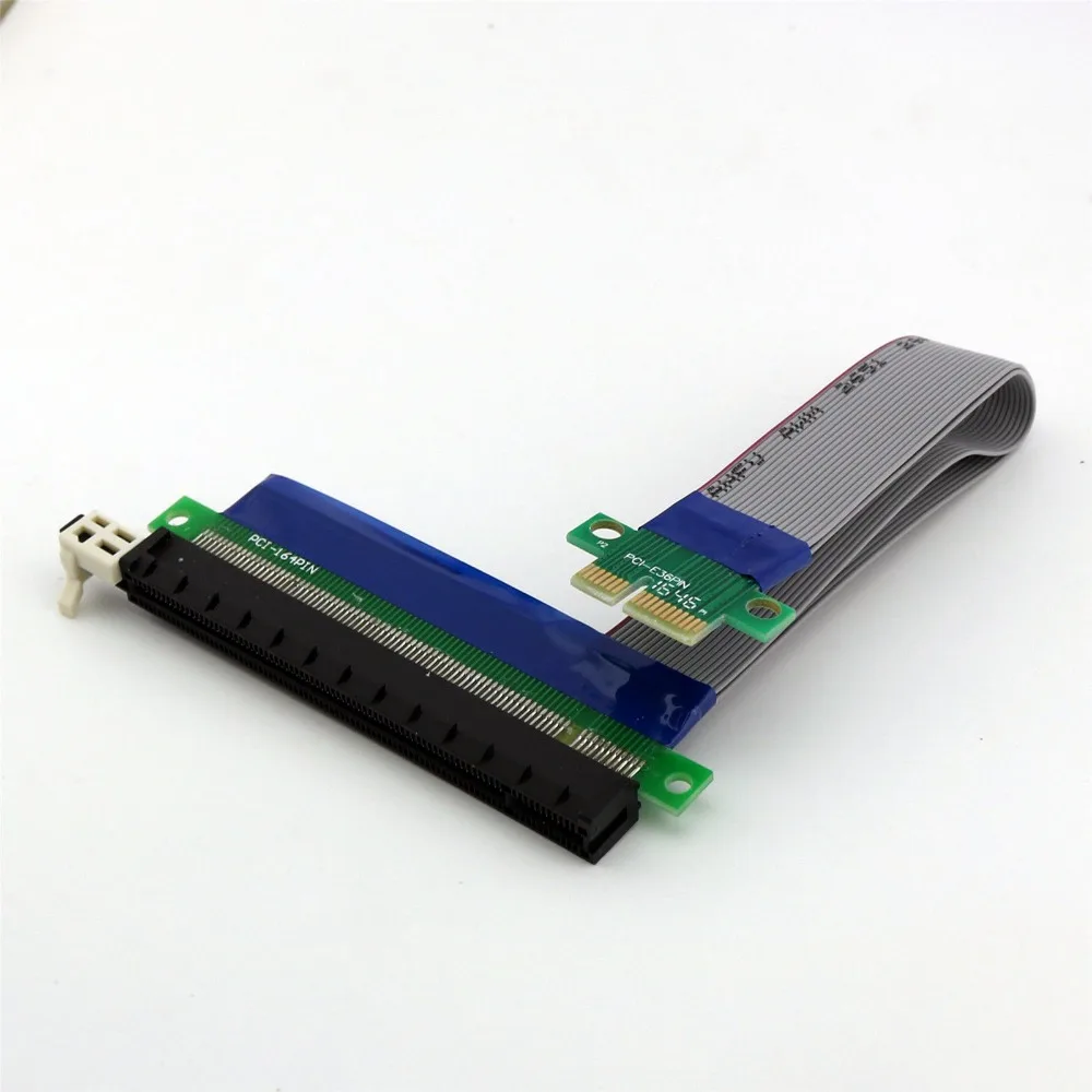 20x плоский гибкий соединительный кабель PCI E Express 1X до 16X расширитель Riser FFC к 20
