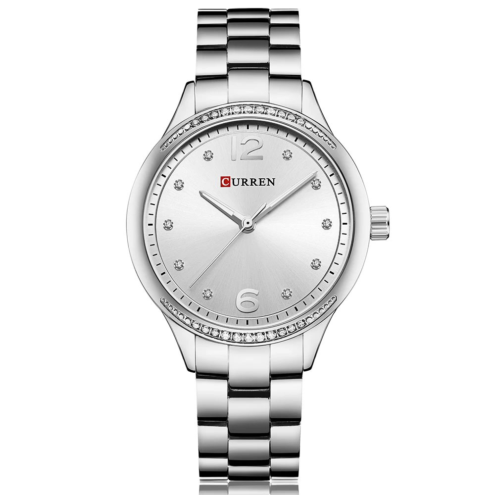 2018 CURREN женские часы Розовое золото Известный бренд наручные Relogio Feminino Montre Femme