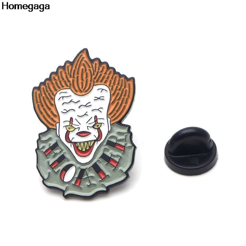 Homegaga Мультяшные знаки клоуна рюкзак значок гордость одежда медаль для сумки