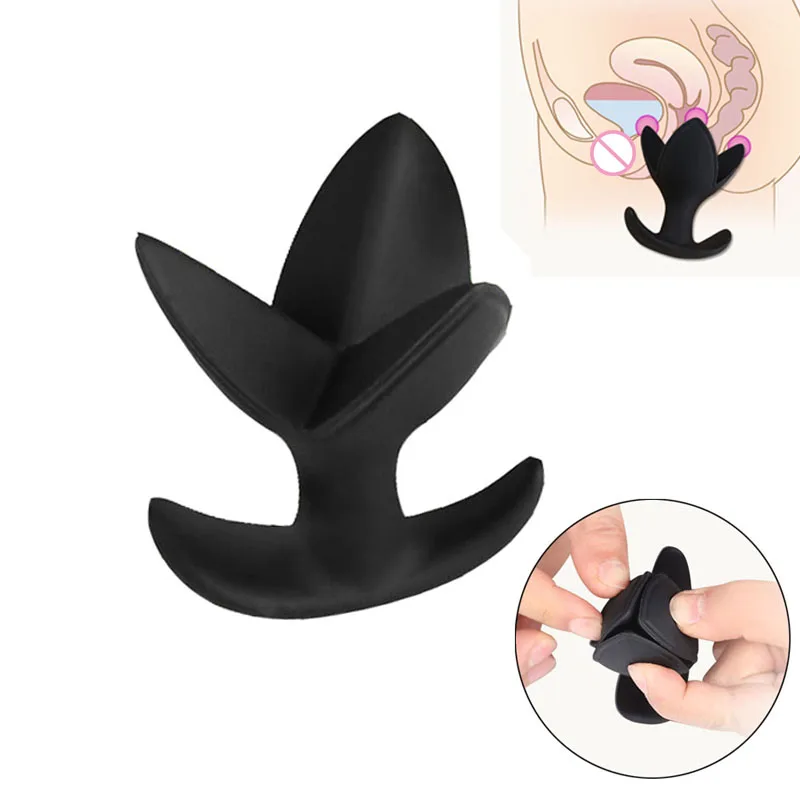 Gay Sex Toys Silicone Hollow Butt Plug Anal Expander Speculum Anus Dilator Prostate Massager for Adults ht013 | Красота и здоровье