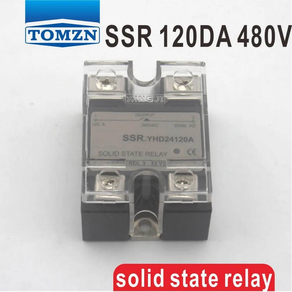 

120DA SSR контроль 3-32V DC Выход 24 ~ 480VAC Высокое напряжение Однофазный AC твердотельное реле
