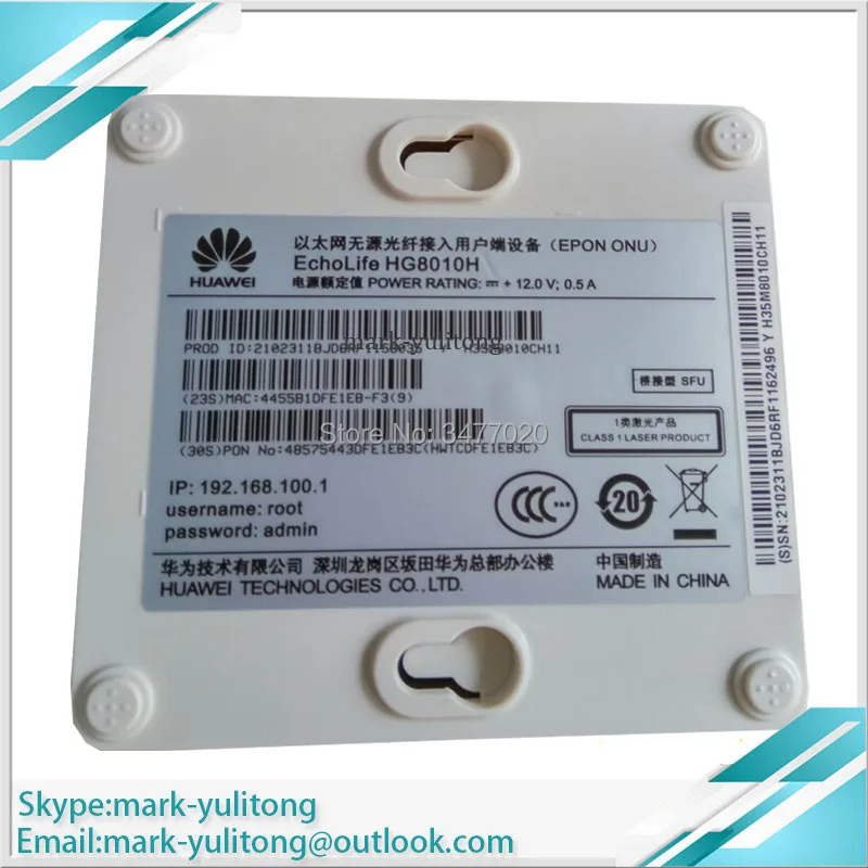 Оригинальный Hua wei HG8010H Epon ONU и 1GE ONT для FTTH mode английская версия|Оптоволоконное