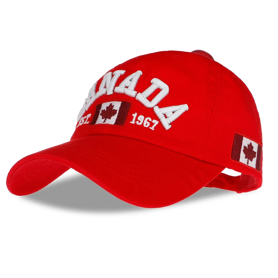 Новое поступление хлопок Gorras канадский бейсбольный CapBA378 флаг Канады бейсболка
