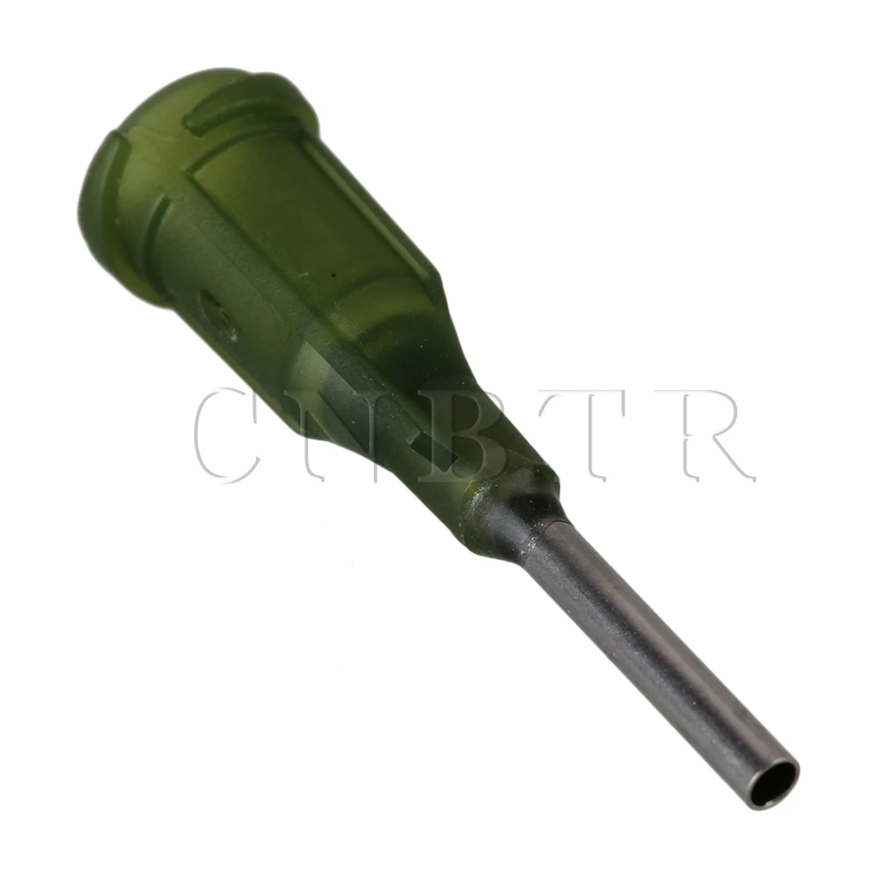 CNBTR 100 шт. темно зеленая пластиковая игла с тупым наконечником 1/2 дюйма 14Ga|tip muffler|tip