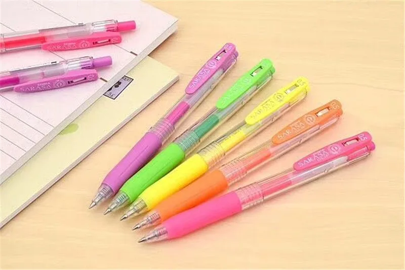 Япония Zebra Sarasa JJ15 клип 0,5 мм неоновые цветные гелевые ручки 1 шт