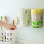 Многофункциональная настенная корзина для хранения, мешки для мусора, лоток для хранения, пластиковые пакеты, держатель, кухонная посуда, органайзер для всякой всячины