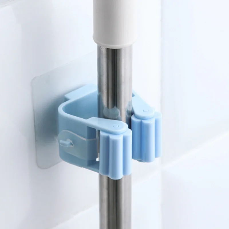 Бесшовный и перфорационный Многофункциональный присоска Швабра стойка зажим