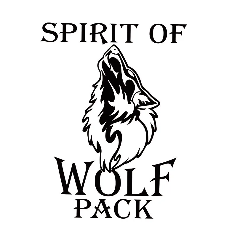 Стикер для автомобиля Spirit of wolf totem модные виниловые наклейки с животным узором и