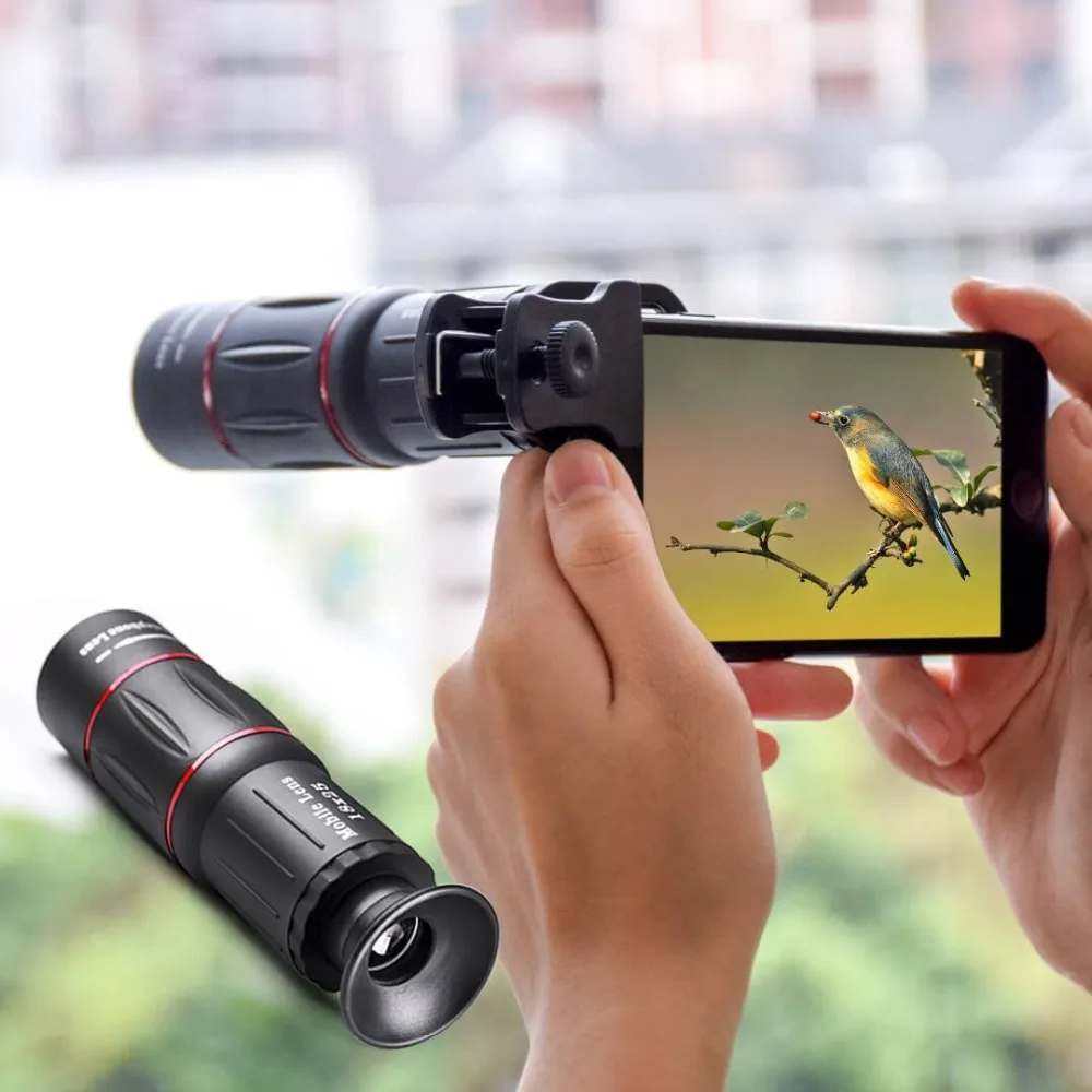 APEXEL Optic 18x25 телескоп зум объектив Монокуляр+ мини селфи Штатив для iPhone samsung других смартфонов путешествия Охота Спорт