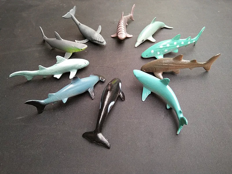 8 см имитация акулы 10 шт./компл. твердый молотковый голов синяя медсестра Кита