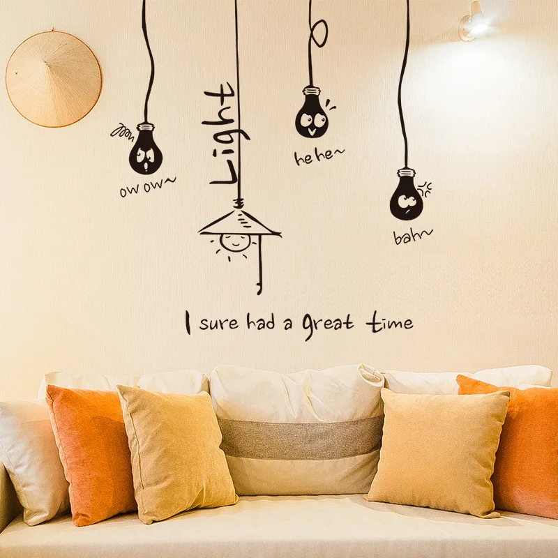 DIY смешная Люстра Кухня Гостиная Ресторан детская комната съемные настенные