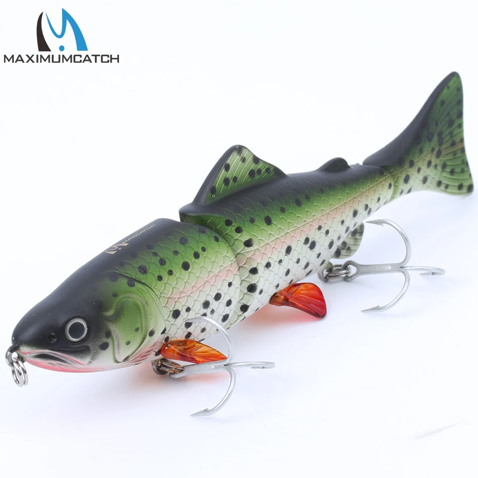Maximumcatch жесткая наживка 1 шт. 3 шарнирных секции Swimbait рыболовные приманки жесткие с