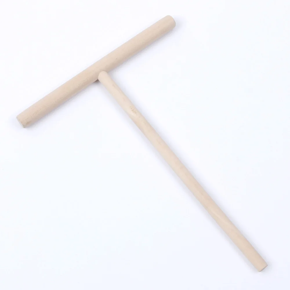 1 Набор деревянных Т образных кухонных инструментов с буквенным принтом