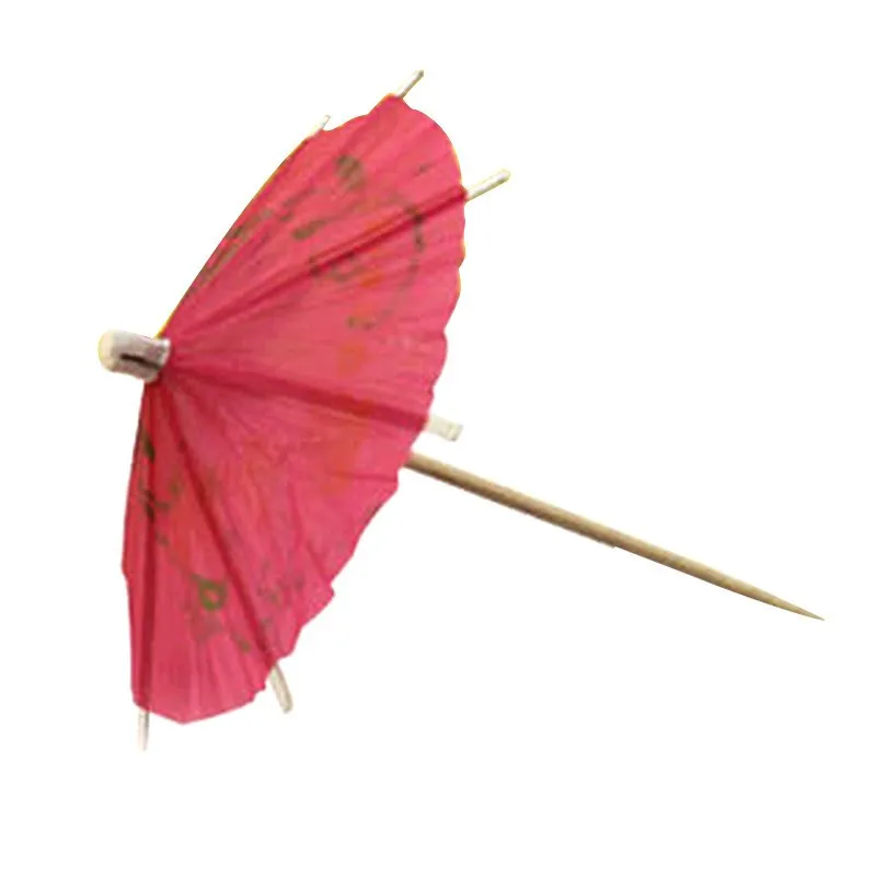 50Pcs Biodegradable Cocktail Decorated Umbrella Shaped Bamboo Sign Disposable Straws For Wedding Party Decor Event Supplies | Дом и сад