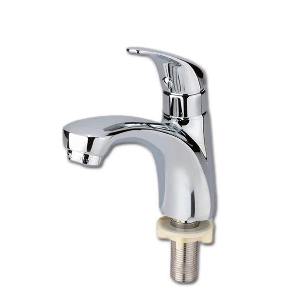 

Free shipping single cold water basin faucet with polished chrome bathroom basin sink faucet of thermostatic water faucet
