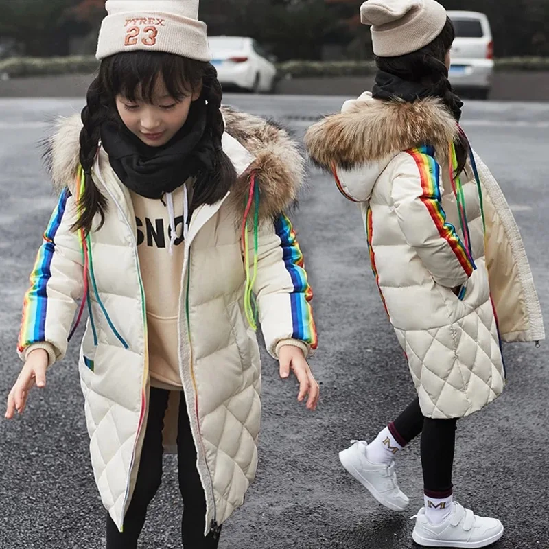 Детский пуховик 2017 Зима Новая мода мальчик с капюшоном Мужские парки для 4 5 6 7 8 От