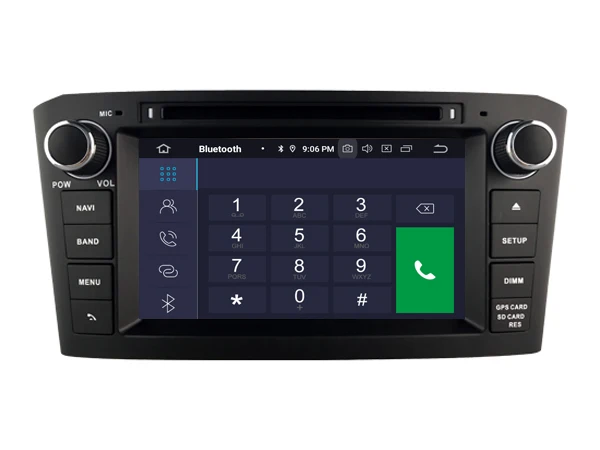 Четырехъядерный Android 9 0 автомобильный dvd плеер для TOYOTA AVENSIS (2005 2007) Автомобильный