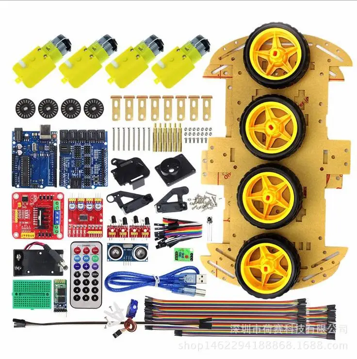 Умный робот автомобильный комплект 4WD высокотехнологичные игрушки Bluetooth ИК