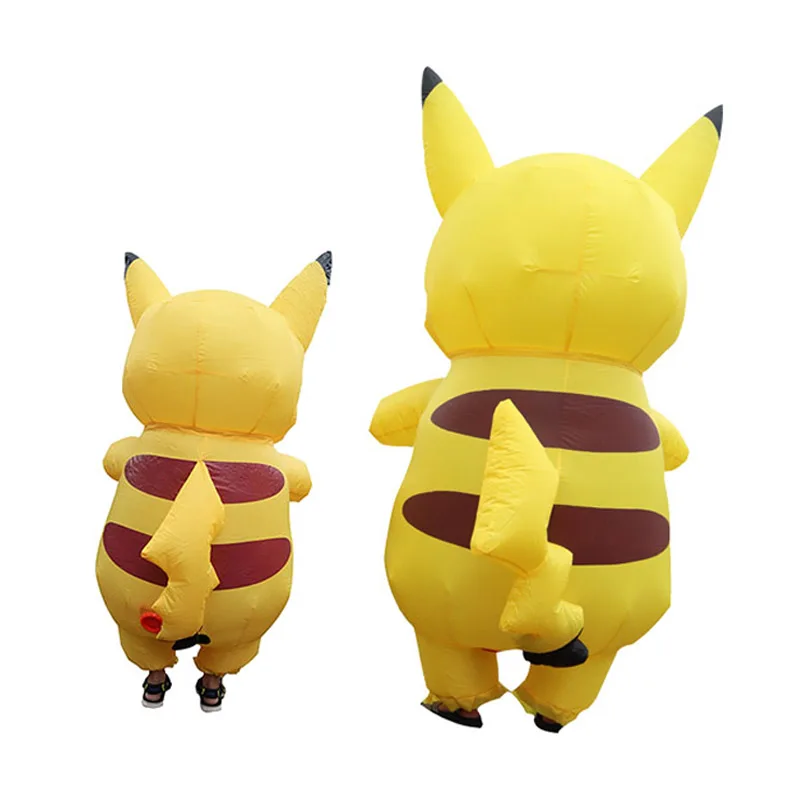 Надувные Pikachu костюмы Покемон Хэллоуин Косплей Карнавальный костюм покемон талисман костюмы на Хэллоуин для детей взрослых талисман