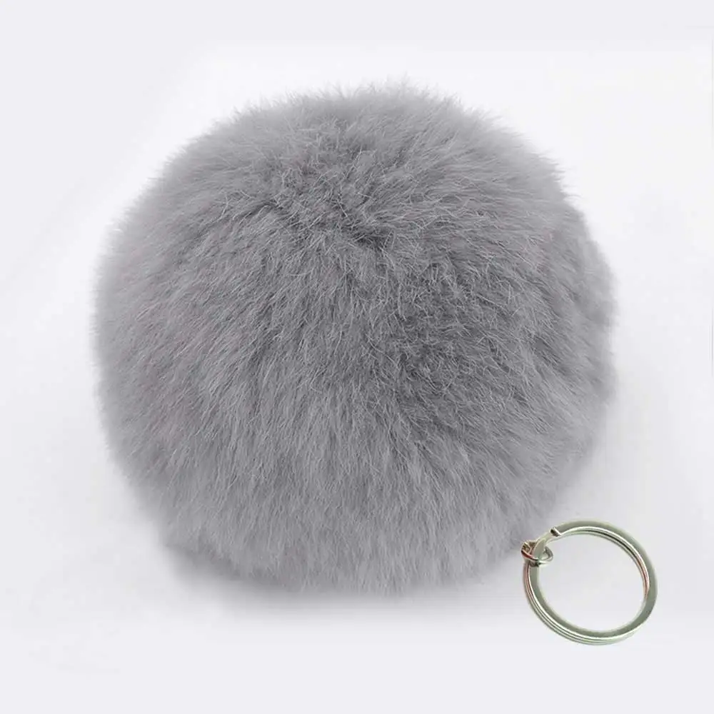7 см Модный большой брелок из искусственного меха кожаная сумка помпон