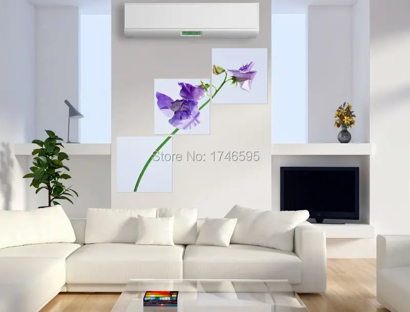 3 шт. Большие размеры бледно-лиловый фаленопсис Бабочки Орхидеи цветок стены