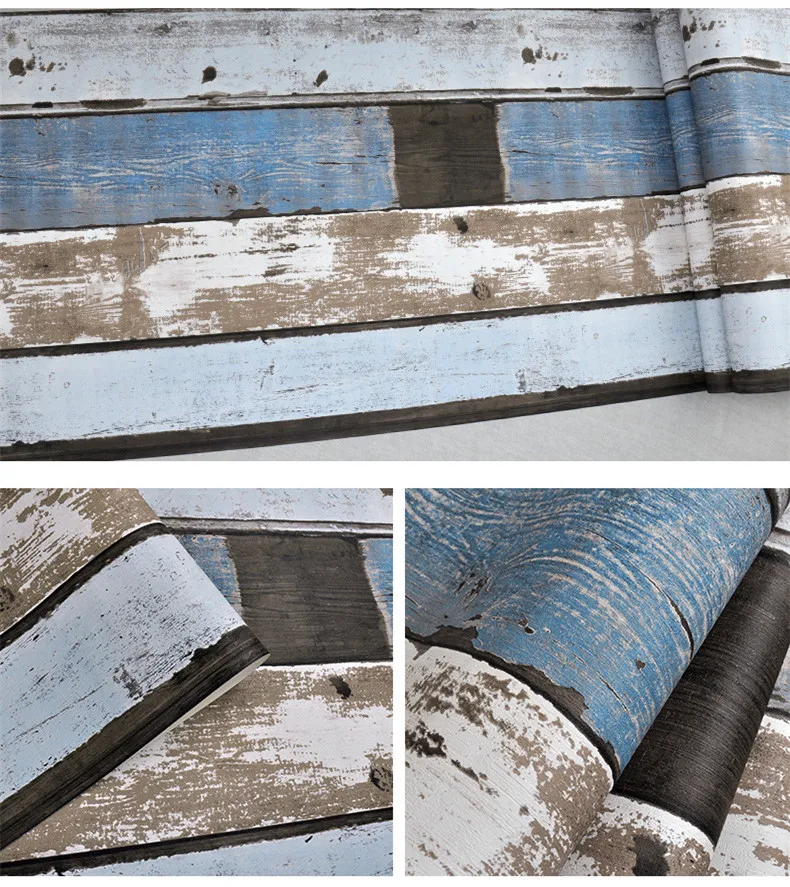 Винтажные красочные обои водостойкие ПВХ виниловые рулон для кофейни текстура