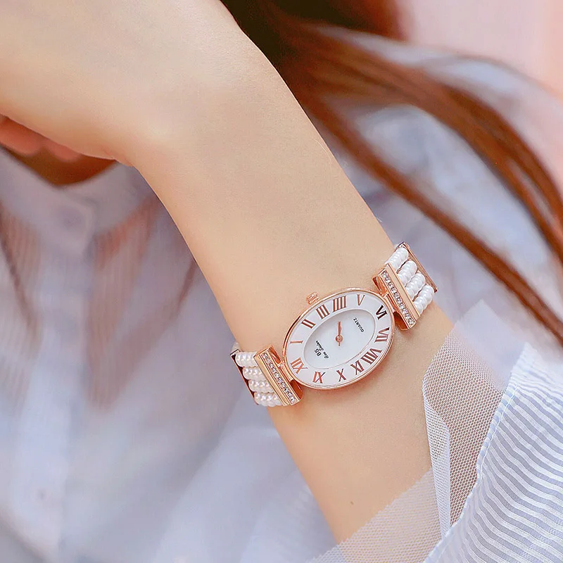 Новое поступление, женские часы Montre, Топ бренд, жемчужный браслет, модные нарядные часы, женские наручные часы, Relogios Femininos saat