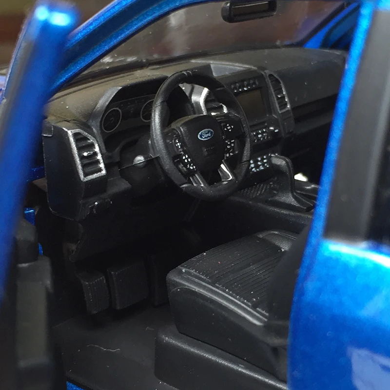 Fine Edition 1/24 специальная металлическая модель эвакуатора Ford F150 Raptor Skin Suv Настольный дисплей Коллекция Модель