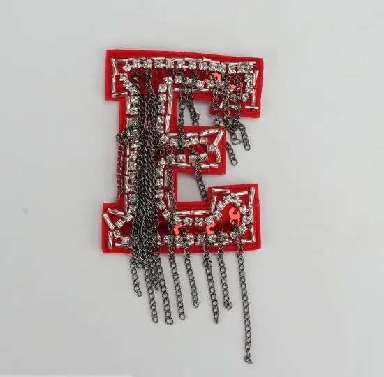 30set/lot Handmade LOVE Patches With Chain 8x6cm Vintage Punk Style Clothes Sticker DIY Cloth Badges Wholesale | Дом и сад