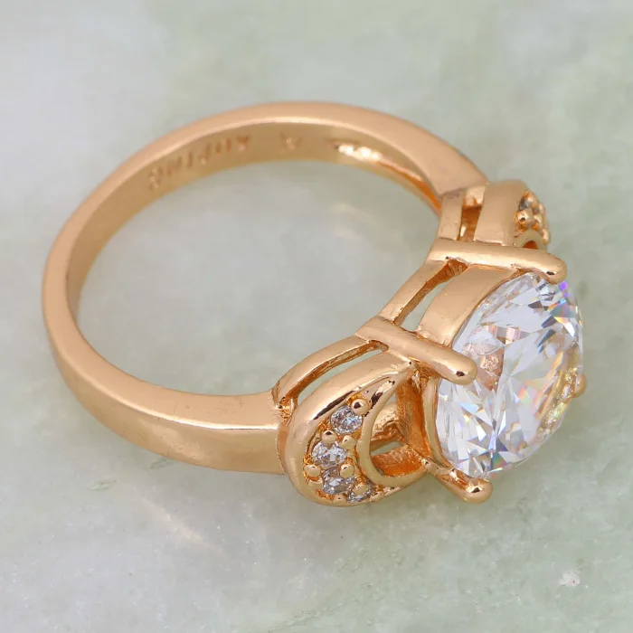 Женское кольцо из желтого золота R257 новинка 2019|women fashion rings|women ringsbrand ring |