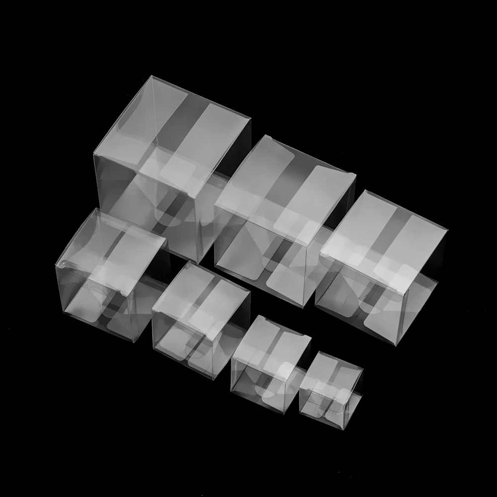 10 шт. Прозрачные Свадебные сувениры Подарочные карманные пластиковые коробки