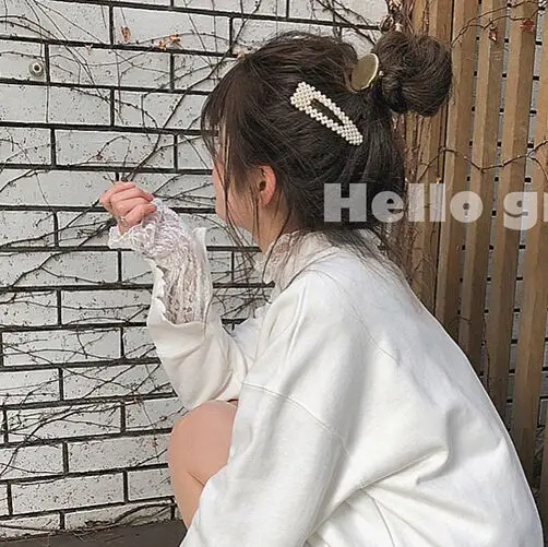Новинка 2019 изящные универсальные шпильки с жемчугом для женщин и девушек