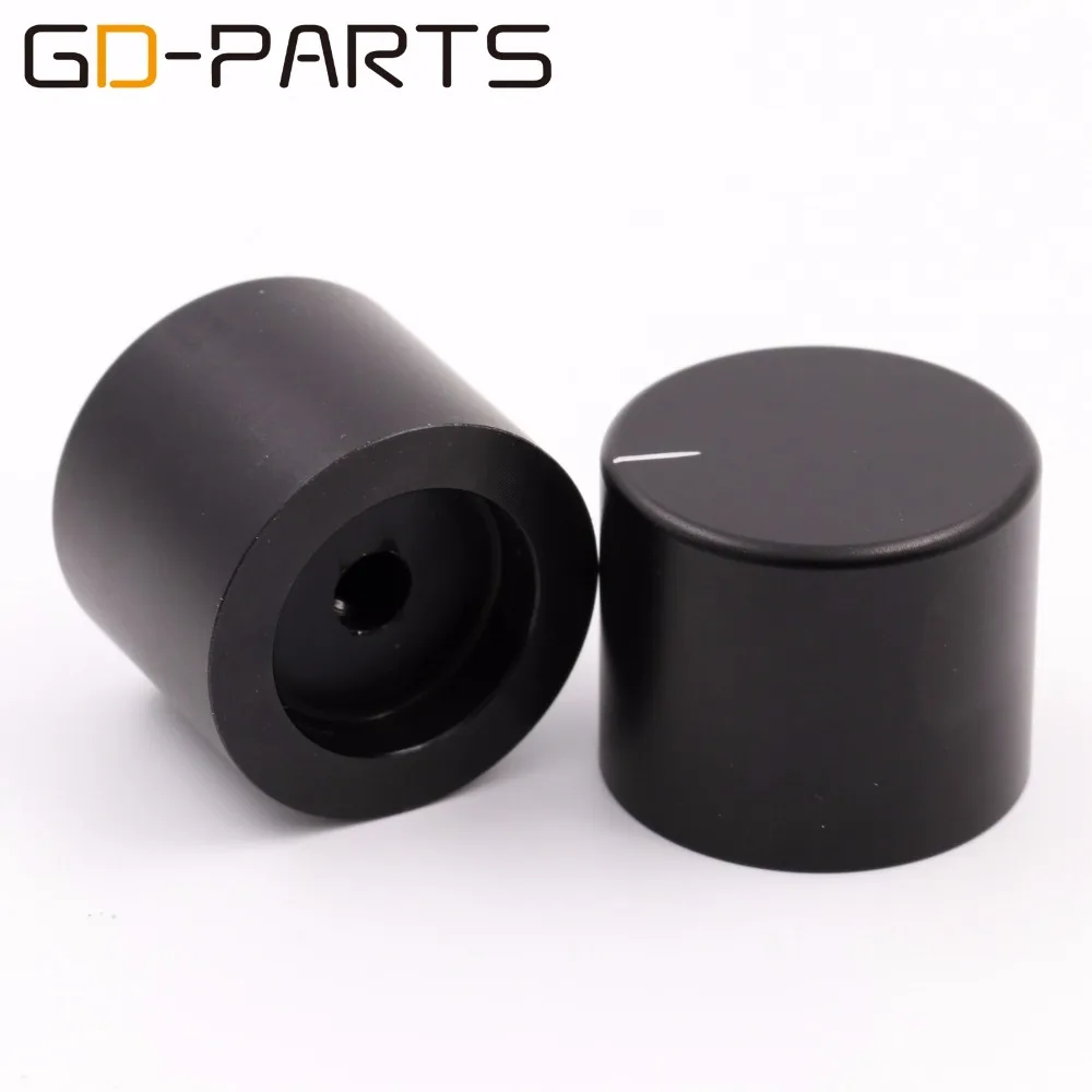 

GD-PARTS 2PCS 30x25mm Black Machined Solid Aluminum Volume Knob Hifi Audio DAC CD AMP Speaker Recorder Potentiometer Knob Button