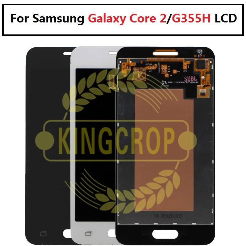ЖК дисплей для Samsung Galaxy Core 2 G355 G355H G3558 G355M Duos панель монитора модуль + сенсорный