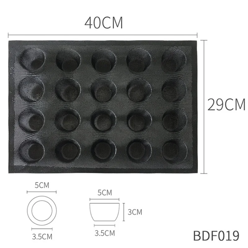 GB019 Goldbaking силиконовые формы для булочек, антипригарные листы для выпечки, перфорированные формы для гамбургера, форма для кексов - Цвет: GB019