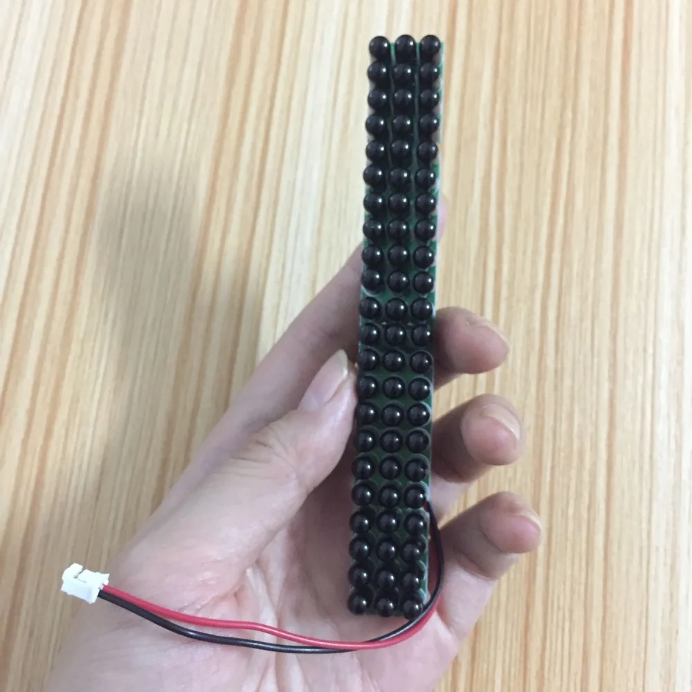 Lihmsek 66 шт. Черный ИК светодиодный s 940nm инфракрасный ИК светодиодный щит с F5mm CCTV осветитель аксессуары 60 градусов невидимый ночью DC12V