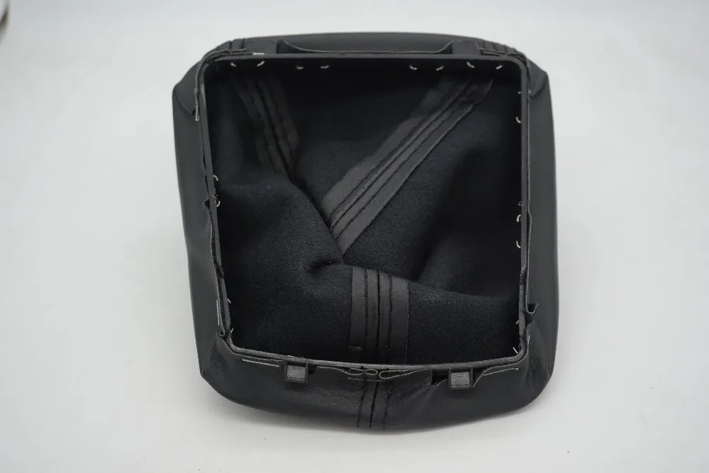 Черный для Skoda Octavia 2 A5 2004 2005 2006 2007 2008 2009 2010 Новые 5 шт/упаковка, Скорость 6 Скорость ручка переключения рулевого механизма автомобиля с черным кожаные ботинки со вставками