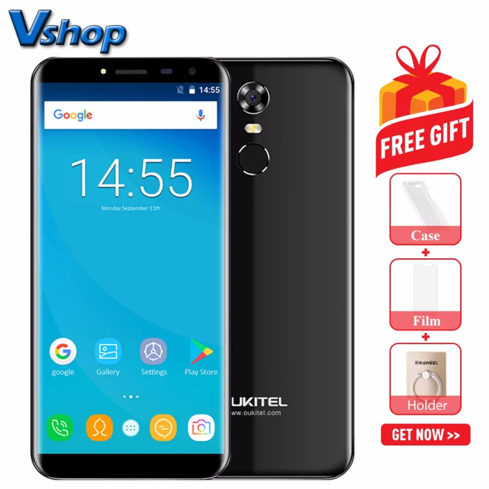 Оригинальный мобильный телефон OUKITEL C8 4G Android 7 0 2 ГБ + 16 Гб MTK673 четырехъядерный