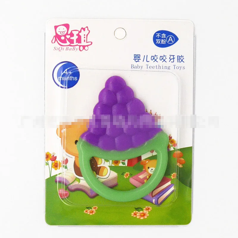 Милый Прорезыватель для зубов в форме бутылки молока с фруктами из мягкого