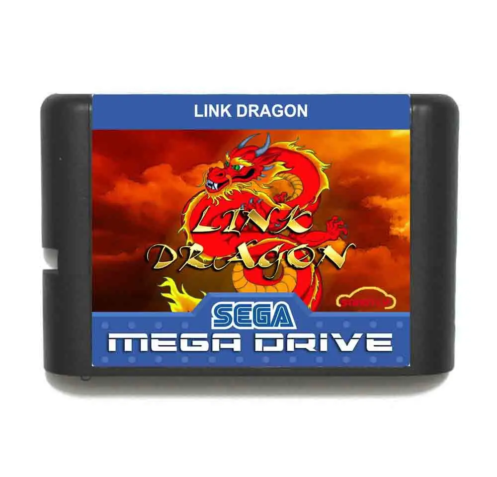 Игровая карта Link Dragon16 bit MD с розничной коробкой для Sega Megadrive/Genesis | Электроника