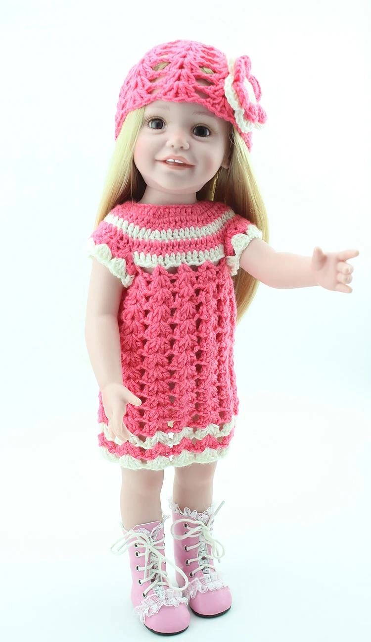 Реалистичные виниловые куклы для маленьких девочек с изображением смайликов 18