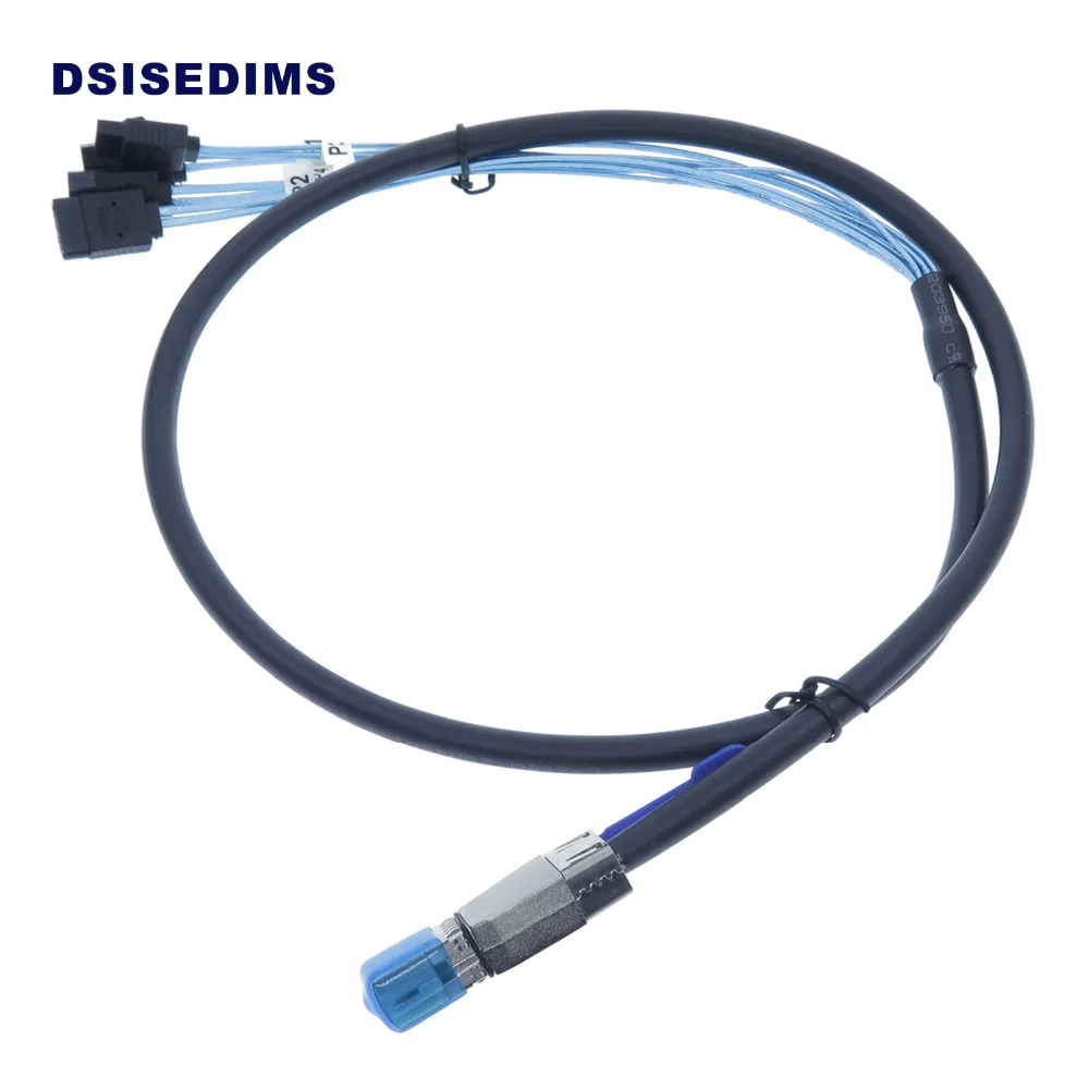 Оптовая продажа внешний мини SAS HD SFF-8644 4 SATA 7 Pin 12 Гбит/с жесткий диск данных сервер