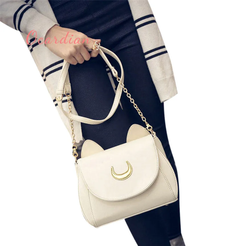 OCARDIAN bolsas mujer Сейлор Мун сумка на плечо Женская Luna кожаная женская через